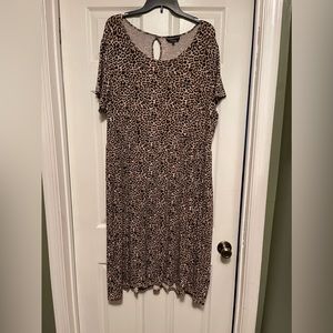 Beautiful ASOS Curve midi leopard dress